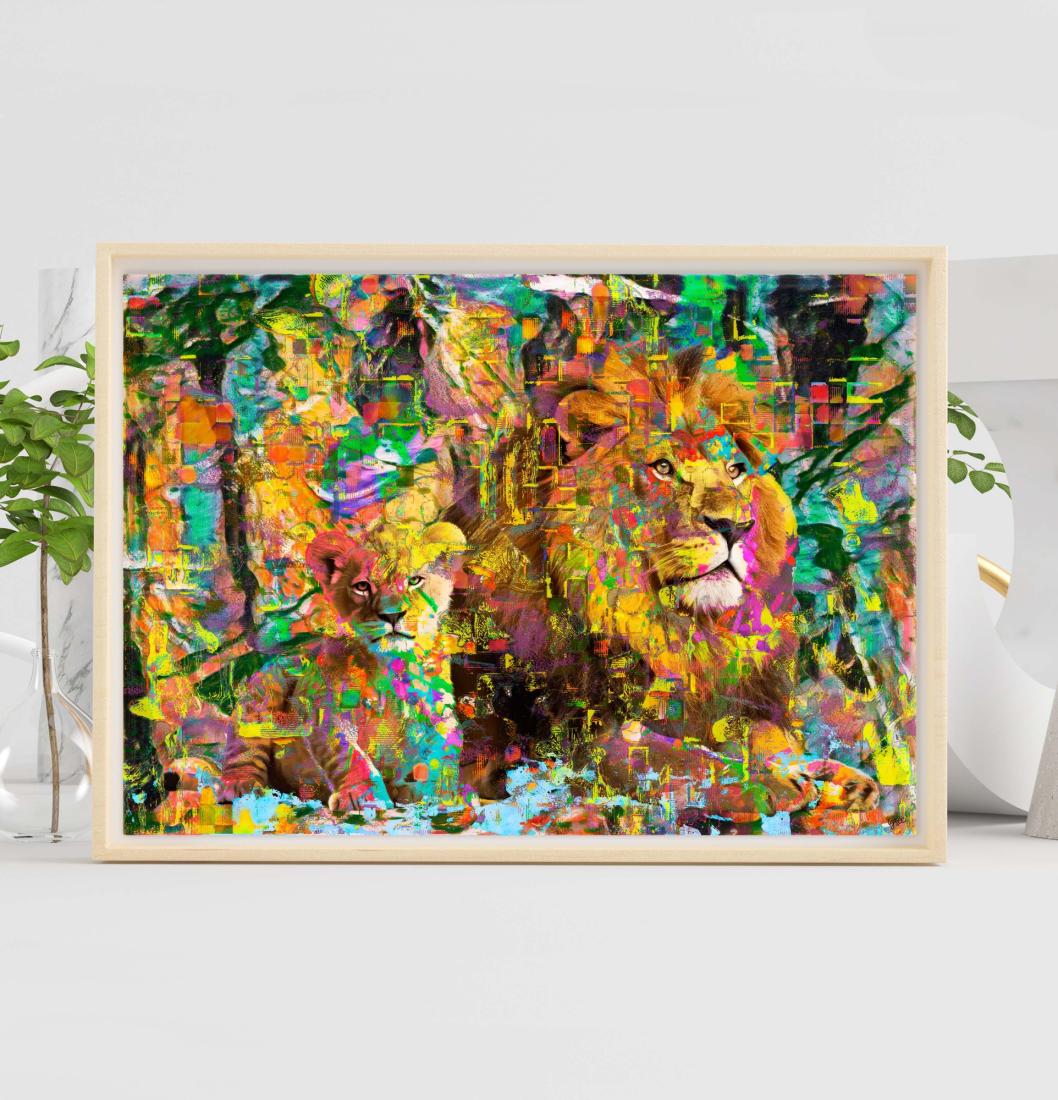 Le lion et le petit