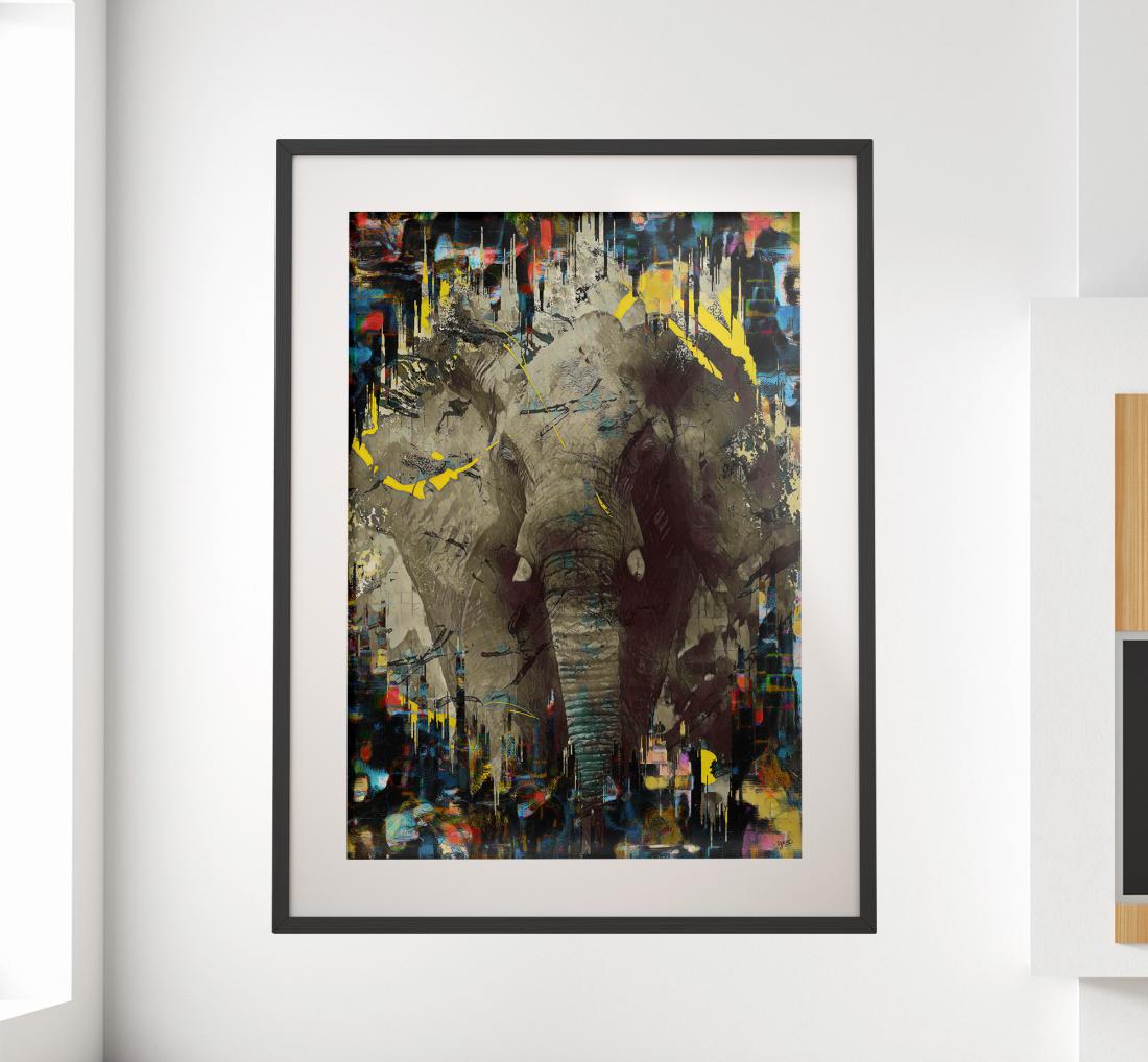 L'éléphant fixe / The black collection